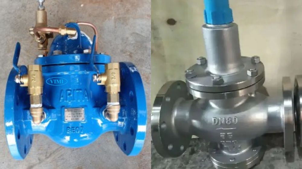 van giảm áp mặt bích nước