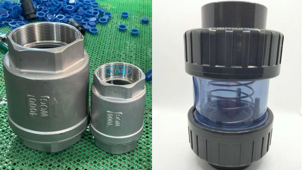 Van 1 chiều máy bơm nước là gì vật liệu van 1 chiều máy bơm nước