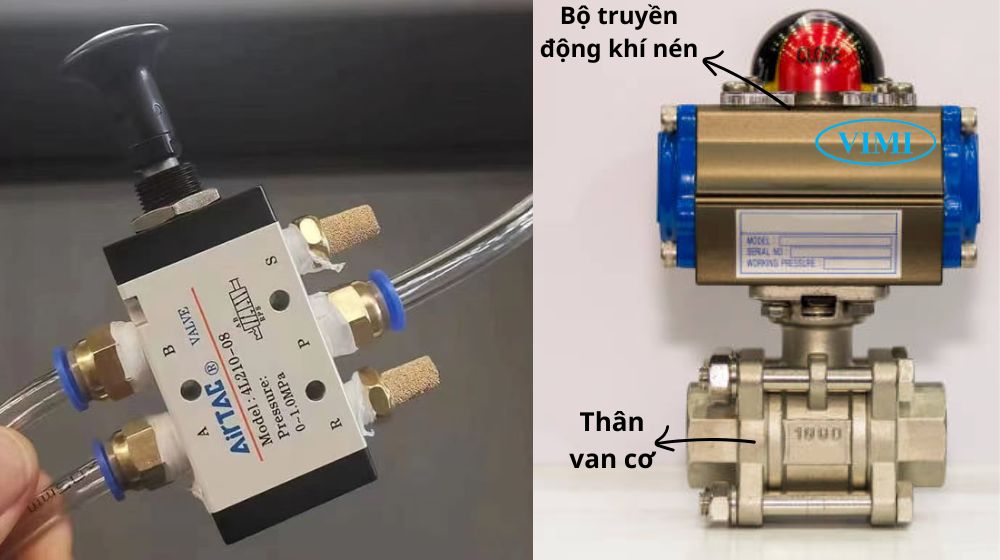 các loại van khí nén khác gì van điều khiển khí nén