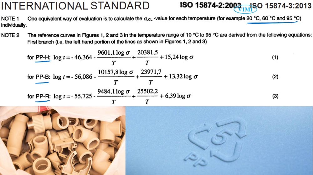 ISO 15874 - Tiêu chuẩn cho hệ thống ống PP nước nóng lạnh cách phân biệt 4 loại pp theo iso 15874