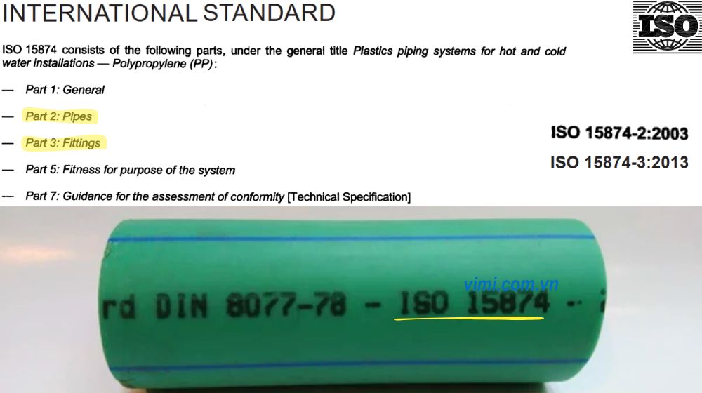ISO 15874 - Tiêu chuẩn cho hệ thống ống PP nước nóng lạnh cấu trúc của iso 15874