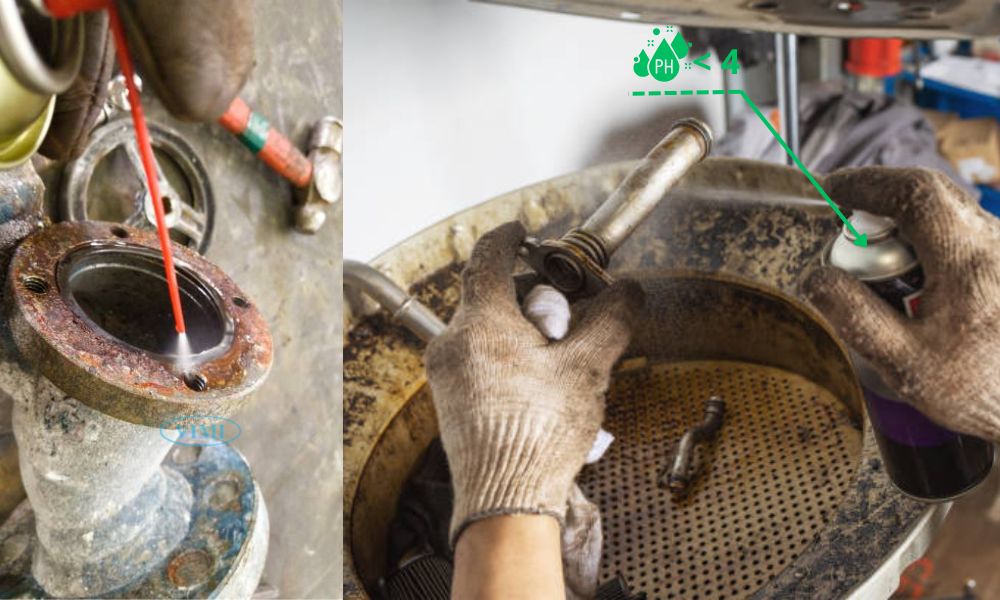 chất tẩy canxi rỉ sét gốc axit hóa chất vệ sinh công nghiệp