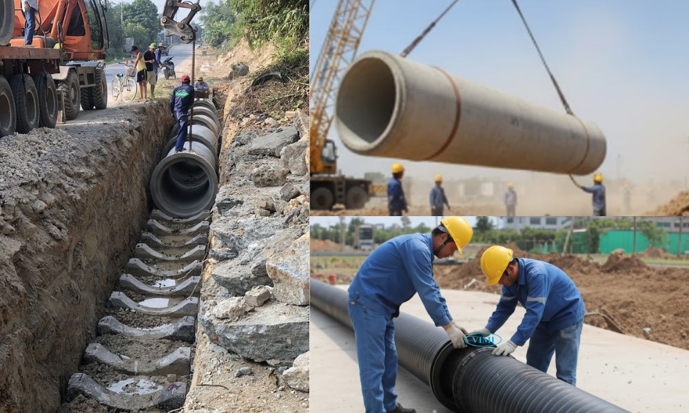 Ống HDPE 2 vách - 4 ứng dụng thực tế chi phí thi công ống hdpe 2 vách