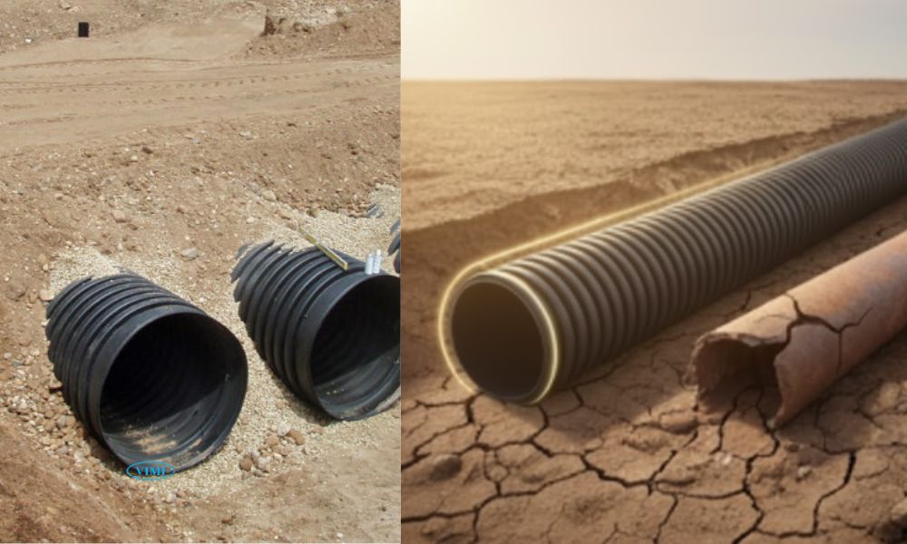 Ống HDPE 2 vách - 4 ứng dụng thực tế chi phí vận hành bảo trì ống hdpe 2 vách