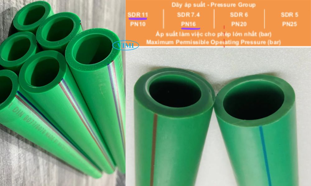 chỉ số sdr ống ppr 50