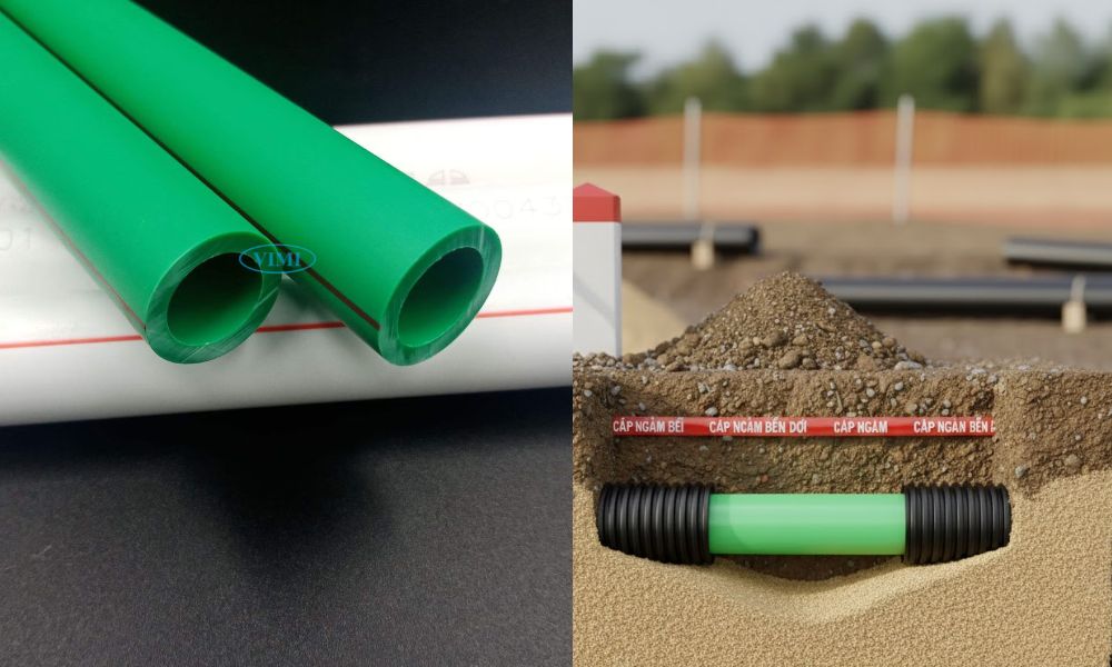 Ống nhiệt 20 - Phi 20 hay PN20 có nên chôn ống nhiệt phi 20 dưới đất không