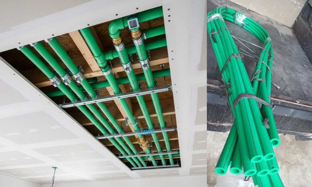 có thể lắp ống nhiệt 32 trong trần thạch cao không