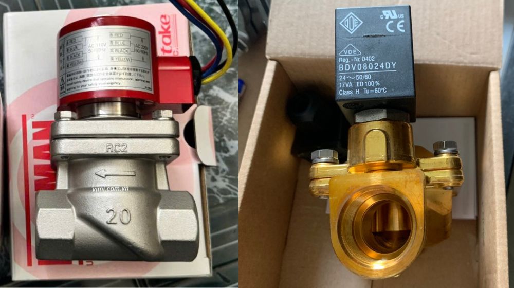 công suất tiêu thụ của van điện từ 24v phi 27