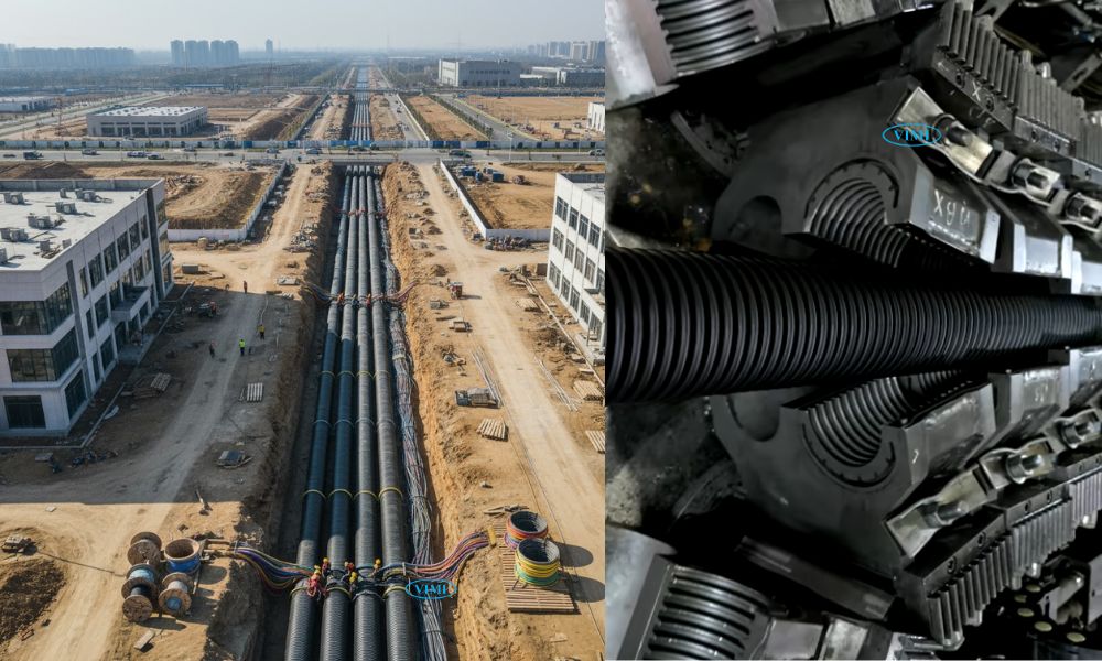 Ống HDPE 2 vách - 4 ứng dụng thực tế dự án khu công nghiệp đô thị thông minh ống hdpe 2 vách