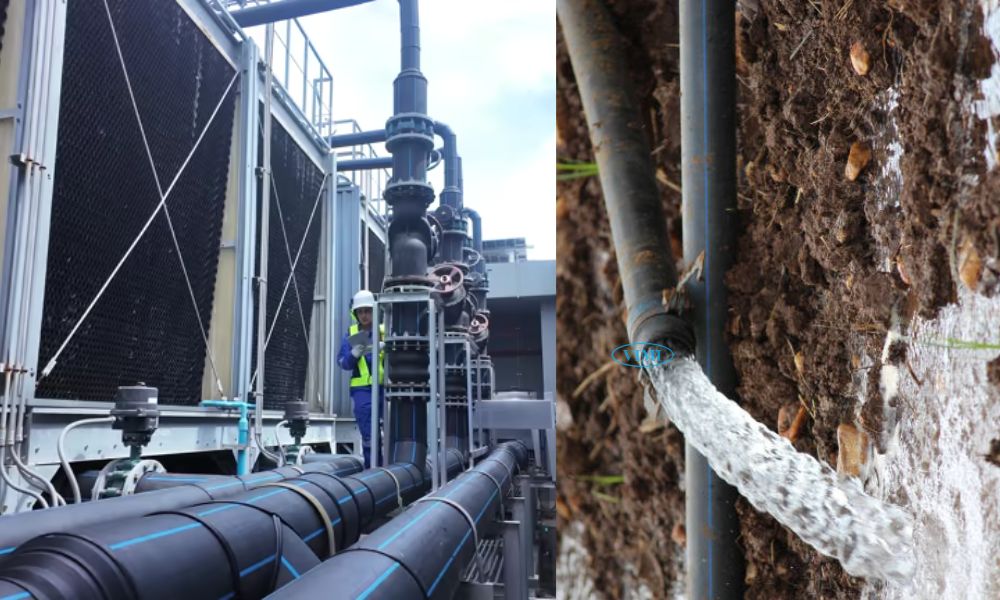 hệ thống thoát nước và xử lý nước thải hdpe pn8 pe100