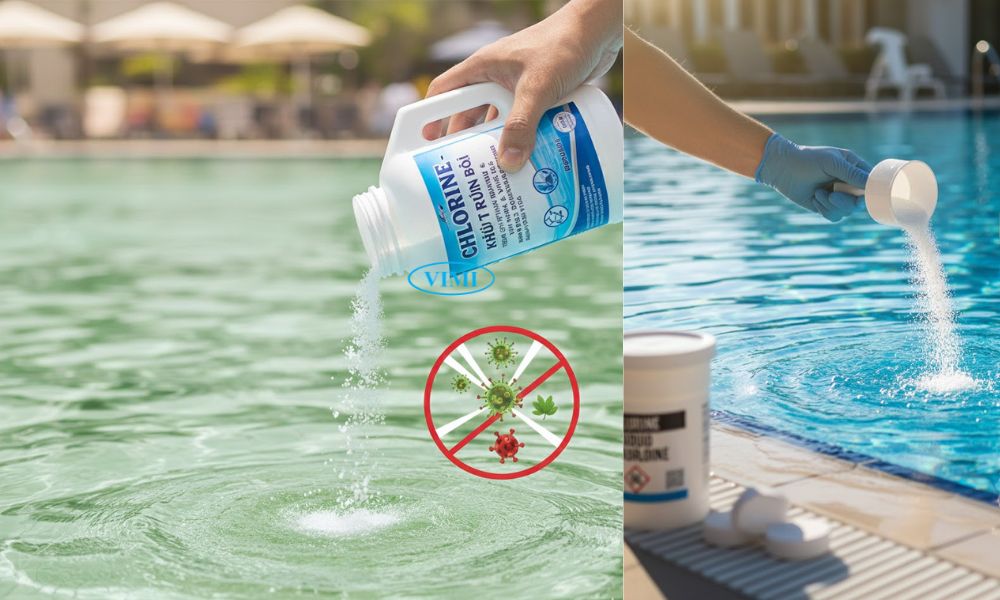 hóa chất bể bơi khử trùng diệt khuẩn