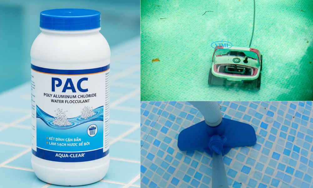 hóa chất bể bơi làm trong nước