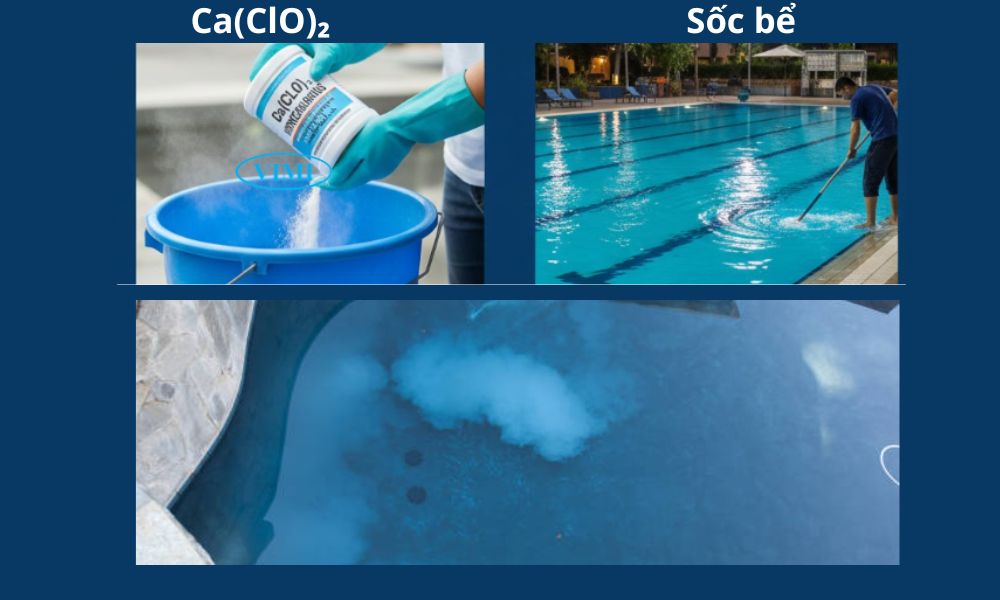 hóa chất bể bơi oxy hóa