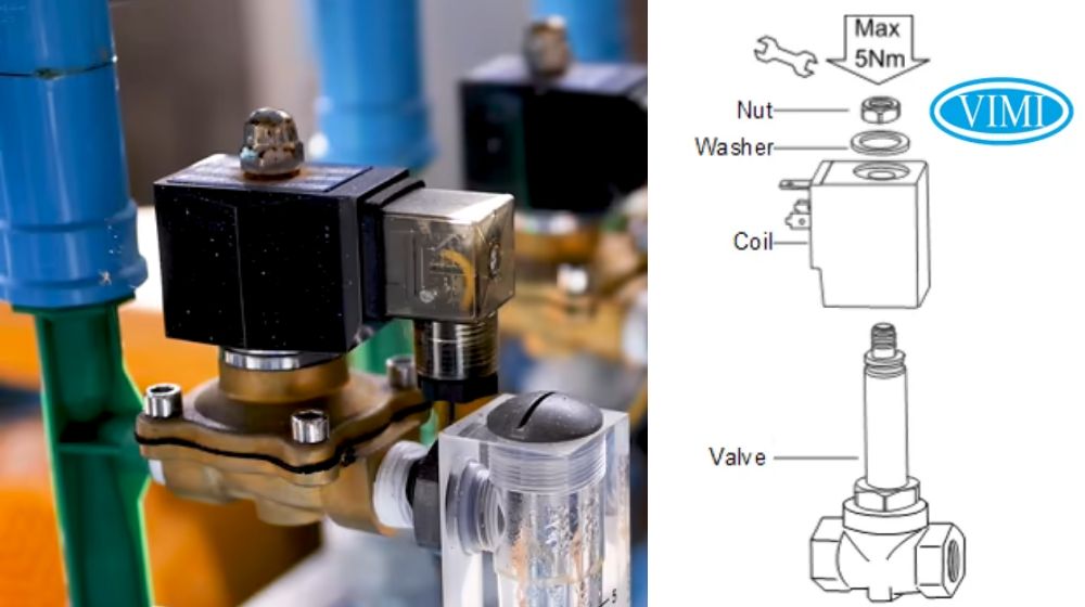 Hướng dẫn lắp đặt van điện từ hướng dẫn lắp đặt van điện từ với nguồn điện