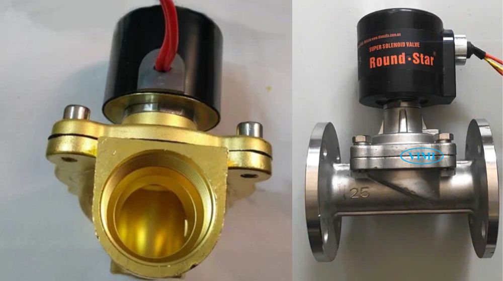 kết nối của van điện từ 24v phi 34