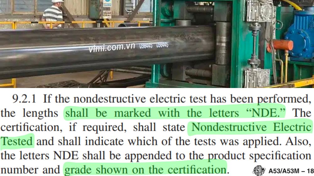 kiểm tra không phá hủy theo astm a53