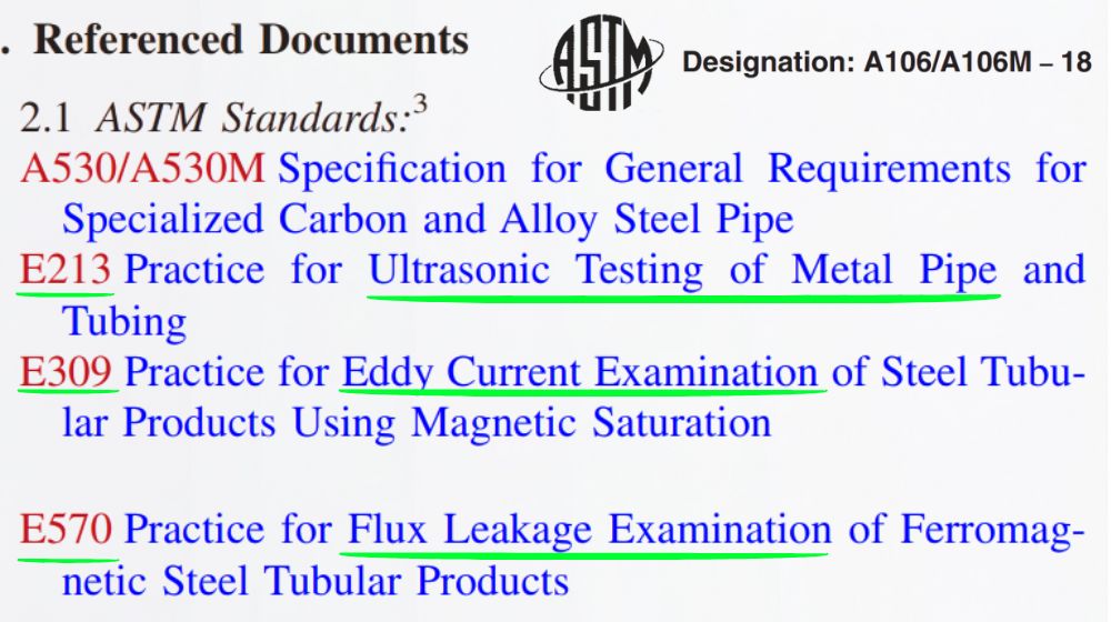 kiểm tra thủy tĩnh theo astm a106