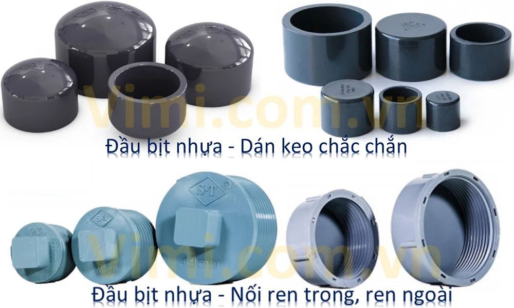 kiểu kết nối của đầu bịt nhựa