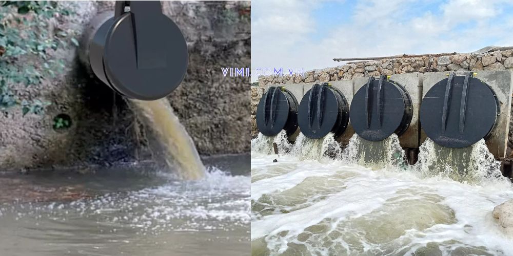 lắp đặt van 1 chiều cửa lật hdpe