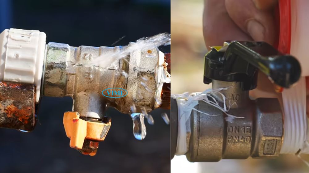 lưu ý lắp đặt van nước