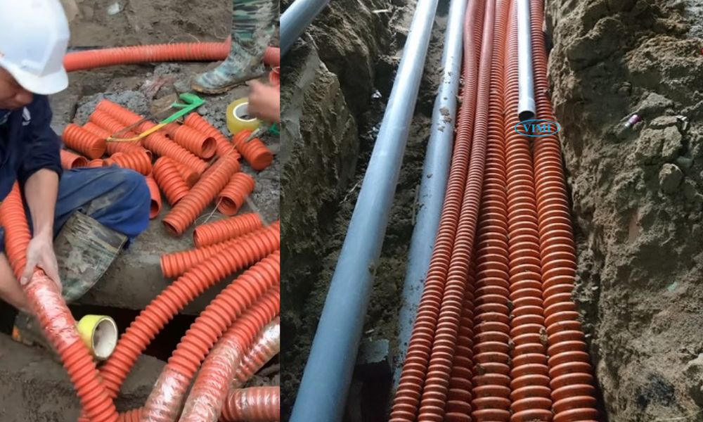 Ống HDPE luồn dây điện - 3 ứng dụng thực tế ống HDPE luồn dây điện có nối bằng keo được không
