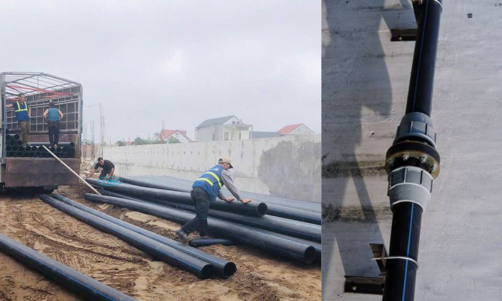 ống hdpe pn10 pe100 dẫn nước