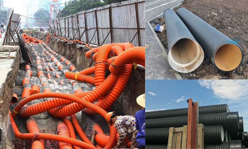 Ống nhựa xoắn HDPE 130 100 - 8 ưu điểm nổi bật ống nhựa xoắn hdpe 130 100 trong công trình giao thông và hạ tầng kỹ thuật