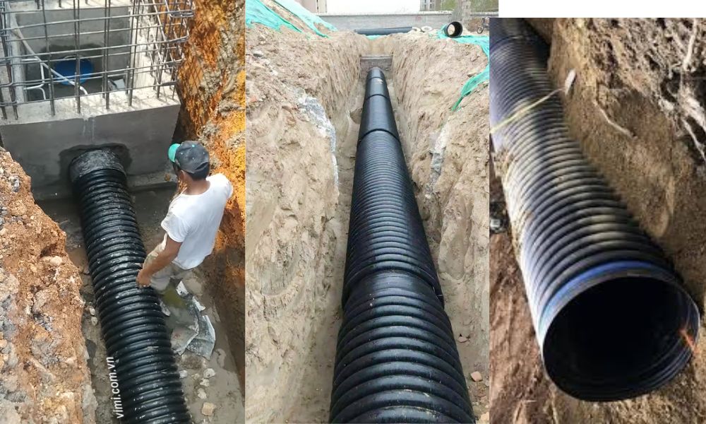 Ống nhựa xoắn HDPE 130 100 - 8 ưu điểm nổi bật ống nhựa xoắn hdpe 130 100 trong hệ thống thoát nước và xử lý nước thải
