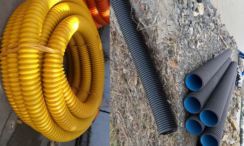 Ống nhựa xoắn HDPE 85 65 - 4 ứng dụng ống nhựa xoắn HDPE 85 65 có màu sắc nào