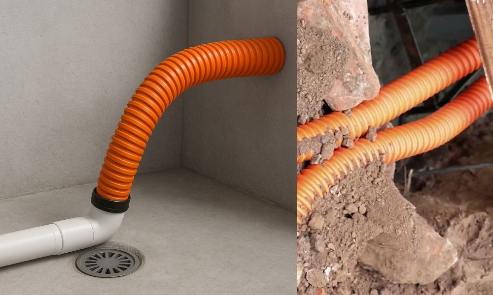 Ống nhựa xoắn HDPE 32 25 - 5 tiêu chuẩn Hệ thống thoát nước áp suất thấp của ống nhựa xoắn HDPE 32 25