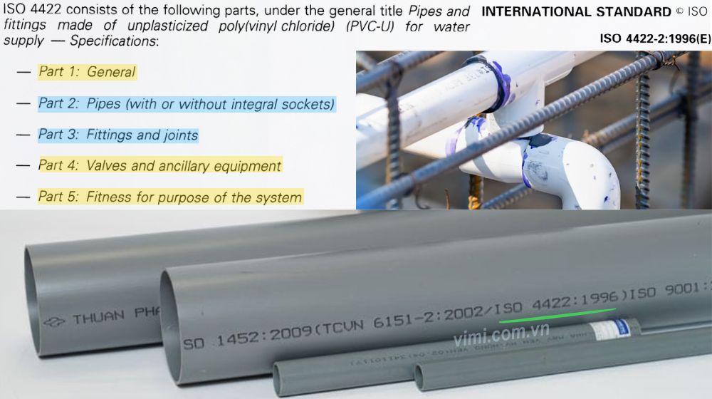 Tiêu chuẩn ISO 4422: Hệ thống ống PVC-U cho cấp nước phạm vi ứng dụng của iso 4422
