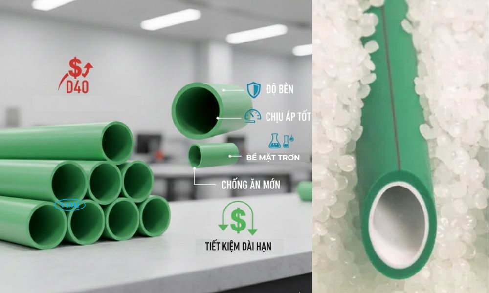 Ống PPR 40 - 7 ứng dụng tiêu biểu phân tích giá ống ppr 40 theo chi phí vòng đời