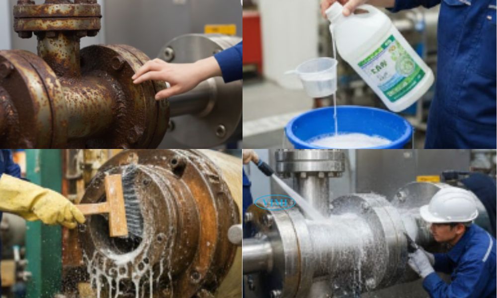 quy trình vệ sinh thiết bị bằng hóa chất vệ sinh công nghiệp