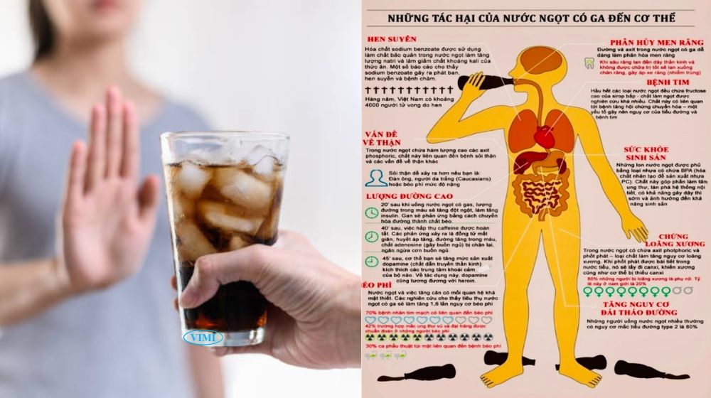 Các loại nước ngọt phổ biến nhất Việt Nam tác động tiêu cực của các loại nước ngọt
