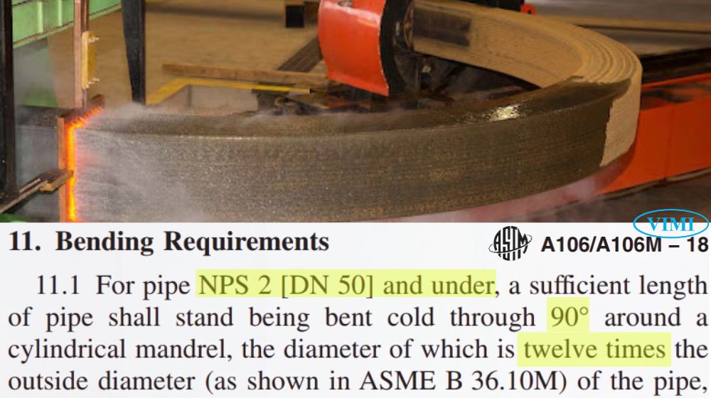 thử nghiệm uốn theo astm a106