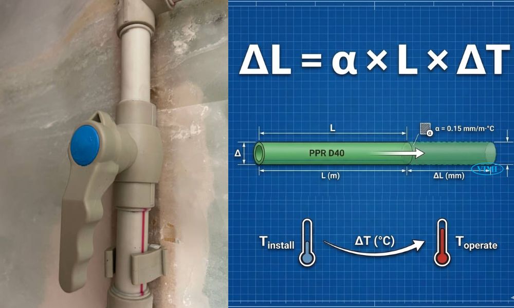Ống PPR 40 - 7 ứng dụng tiêu biểu tính độ giãn nở ống ppr 40