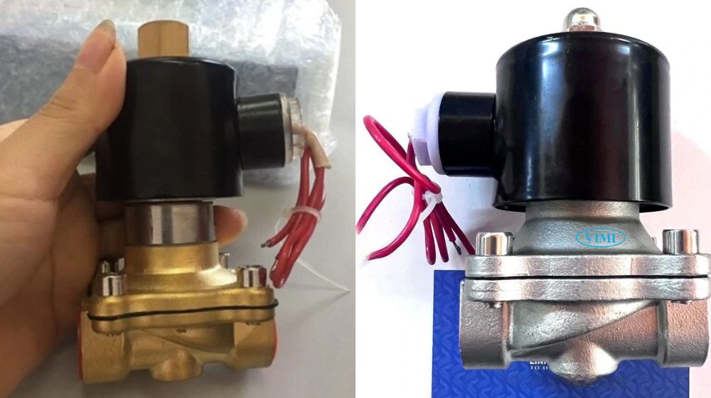 Van điện từ phi 21 - DN15 - 1/2 inch trạng thái ban đầu của van điện từ phi 21