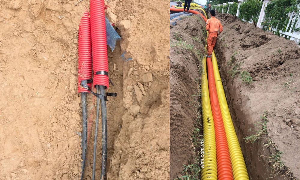 Ống HDPE luồn dây điện - 3 ứng dụng thực tế ứng dụng của ống HDPE luồn dây điện