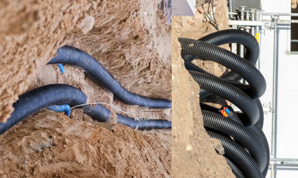 Ống nhựa xoắn HDPE 85 65 - 4 ứng dụng ứng dụng của ống nhựa xoắn HDPE 85 65