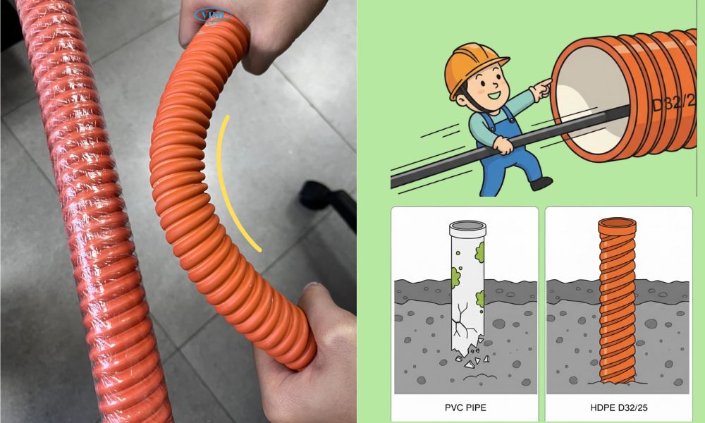 Ống HDPE 32 25 - 6 thông tin hữu ích ưu điểm nổi bật của ống HDPE D32 25