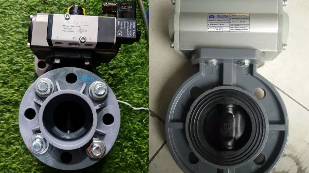 van bướm hóa chất khí nén