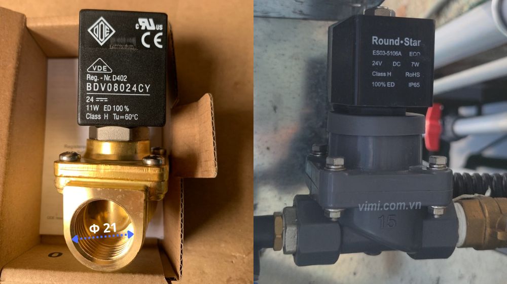 van điện từ 24v phi 21 là gì