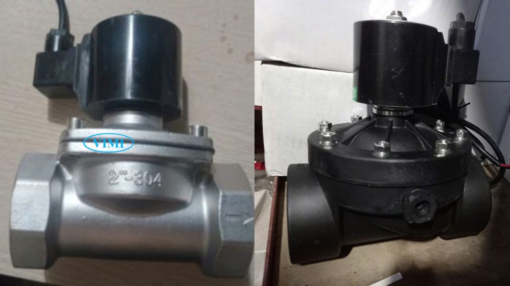 Van điện từ phi 60 - DN50 - 2 inch van điện từ phi 60 dùng cho hóa chất được không