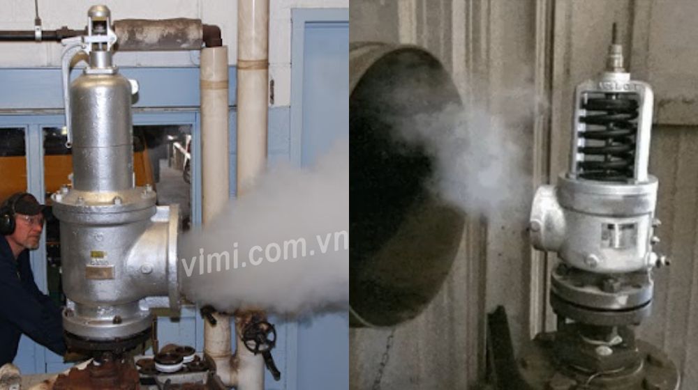 van hơi nóng an toàn