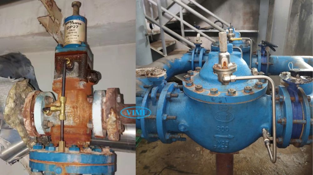 van hơi nóng giảm áp