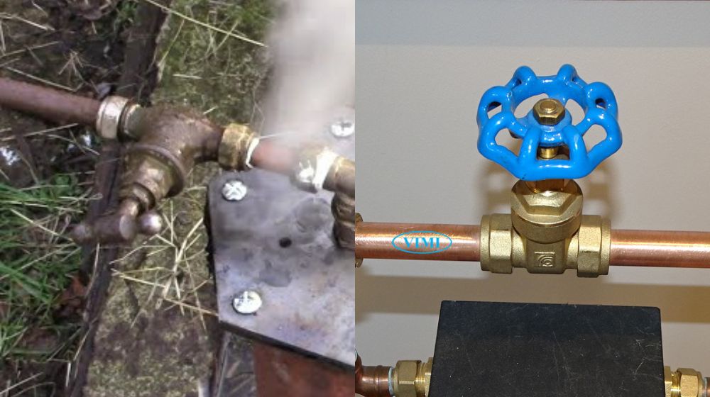 van hơi nóng thân đồng