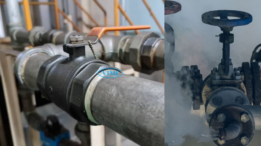 van hơi nóng thân thép