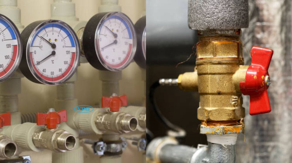 van khóa hơi dạng bi