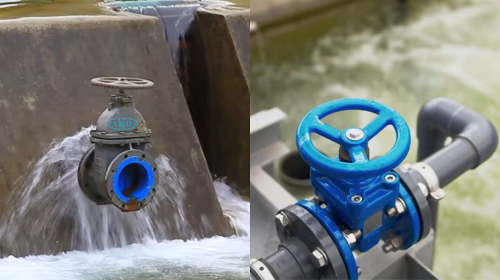 van khóa nước dạng cổng