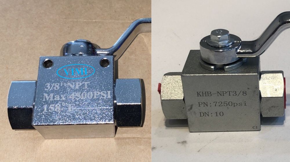 van khóa thủy lực dạng bi